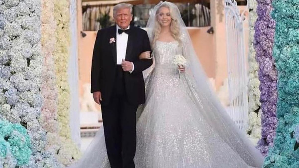 Donald Trump'ın kızı Tiffany Trump evlendi! Trump'ın damada yaptığı uyarı düğüne damga vurdu
