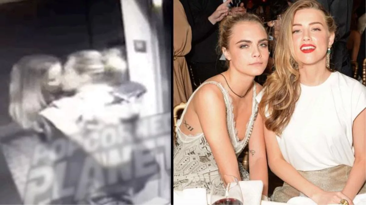 Johnny Depp'in eski eşi Amber'in ünlü modelle asansörde öpüştüğü görüntüler basına sızdı