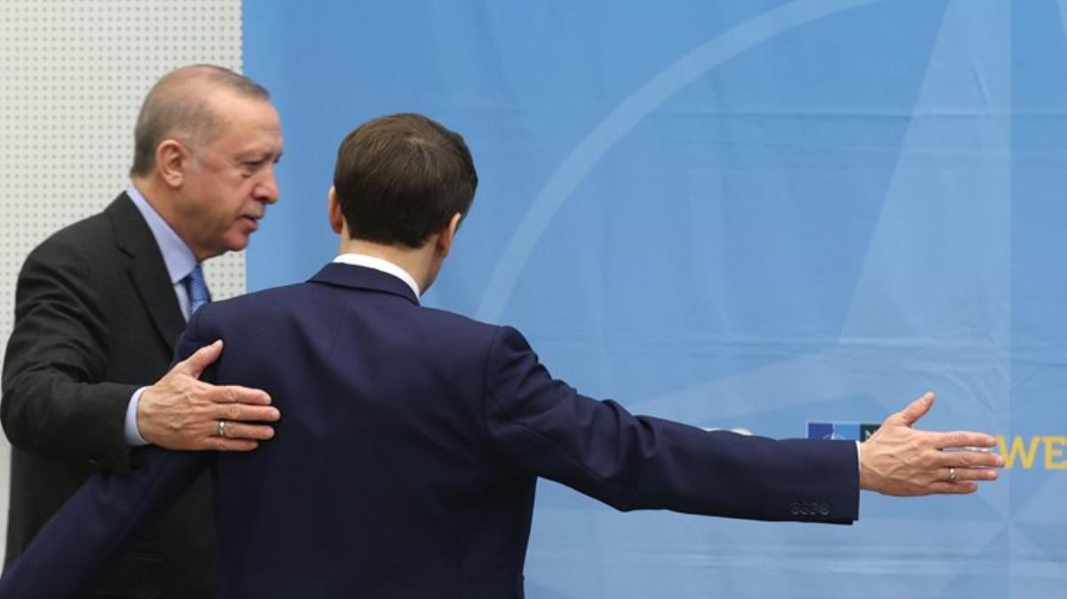 Erdoğan, NATO Zirvesi'nde ilk görüşmesini gerilim yaşadığı Fransa Cumhurbaşkanı Macron'la yaptı