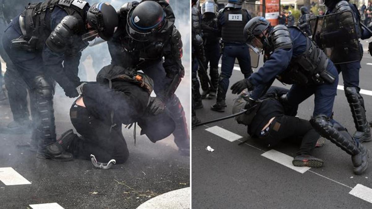 Fransa'daki gösterilerde orantısız güç kullanan polisler hakkında soruşturma başlatıldı