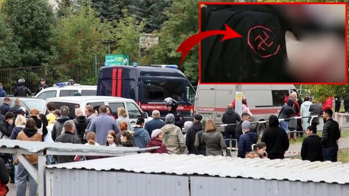 Rusya'da okulu kana bulayan saldırgan Nazi sempatizanı çıktı! İçeri 2 tabanca ve çok sayıda şarjörle girmiş